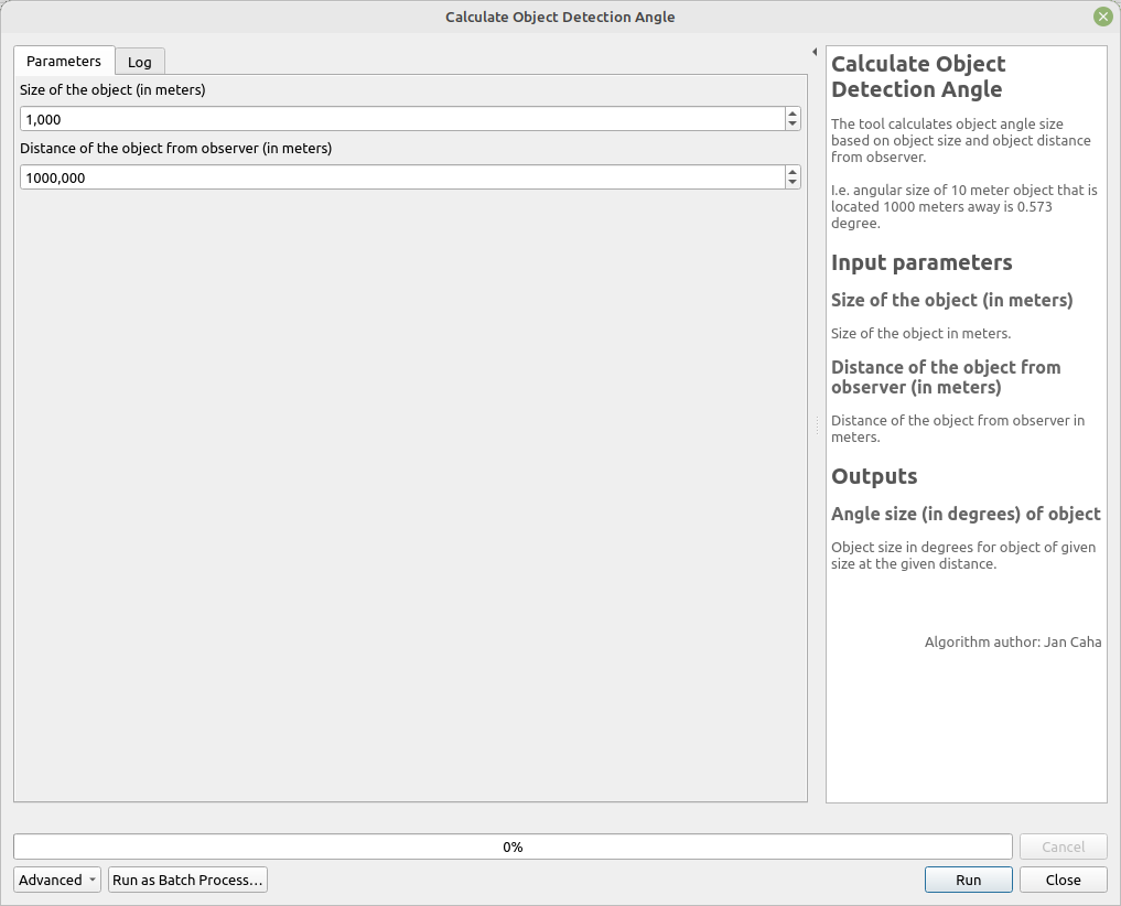 Calculate Object Detection Angle
