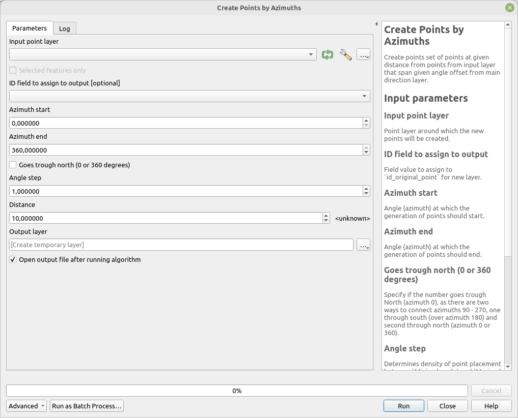 Create points around