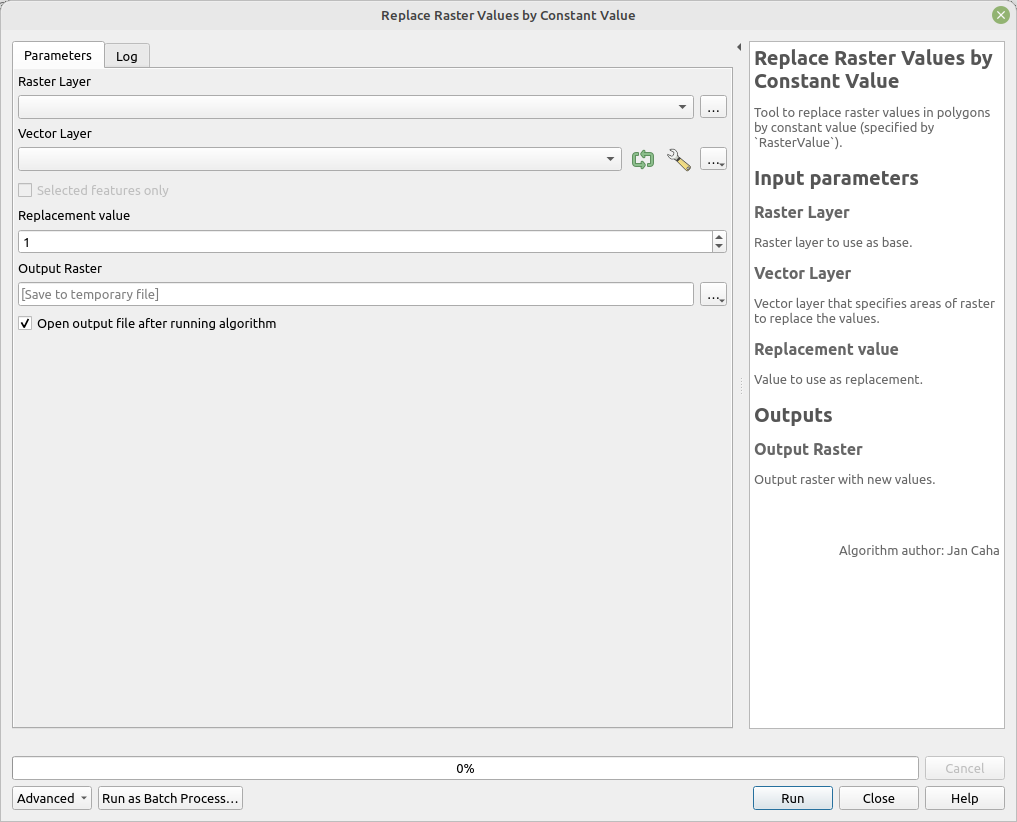 Replace Raster Values by Constant Value